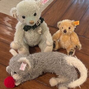 Steiff Teddy Bears and kitty Set